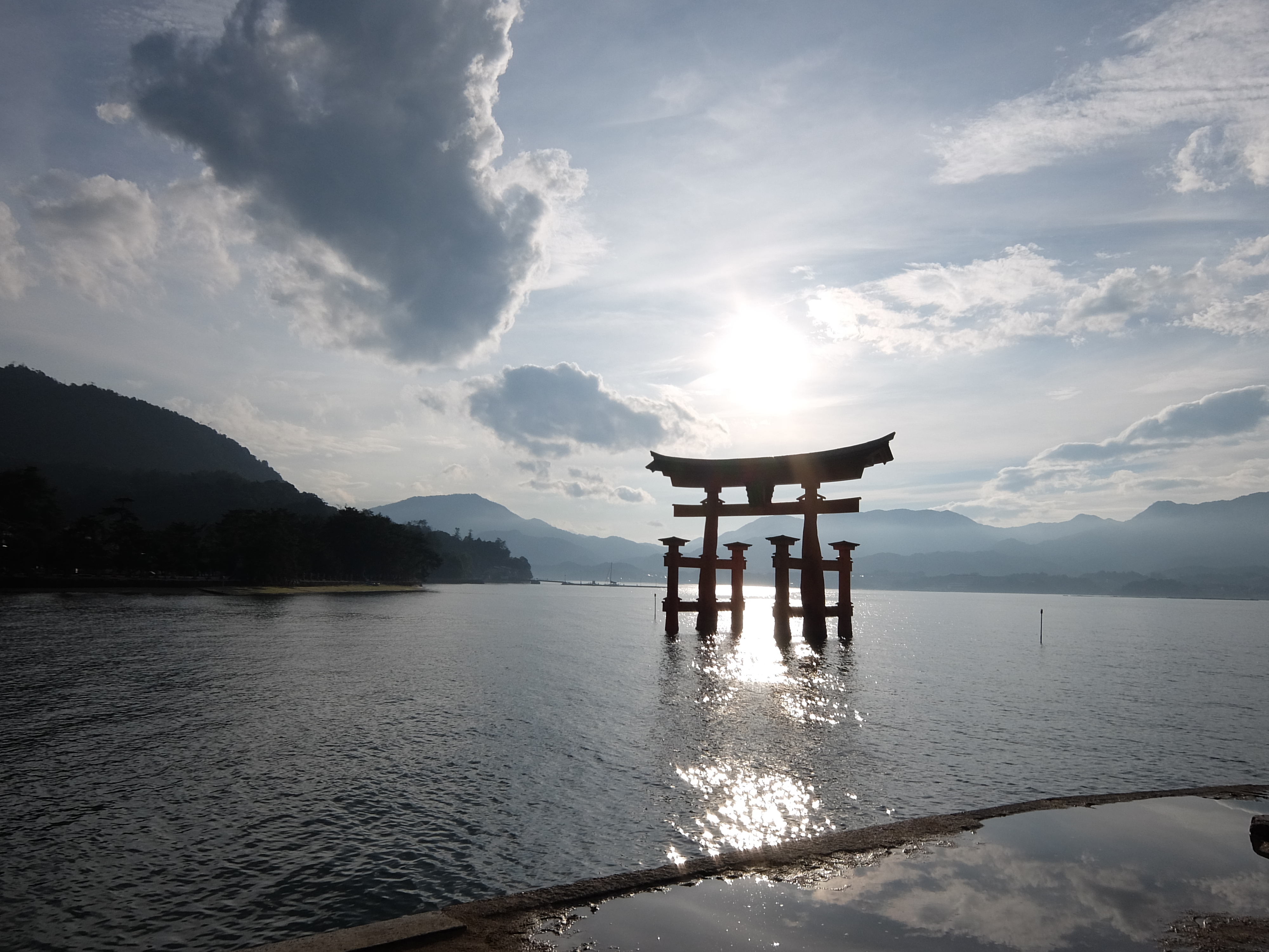 イラスト、写真、厳島神社